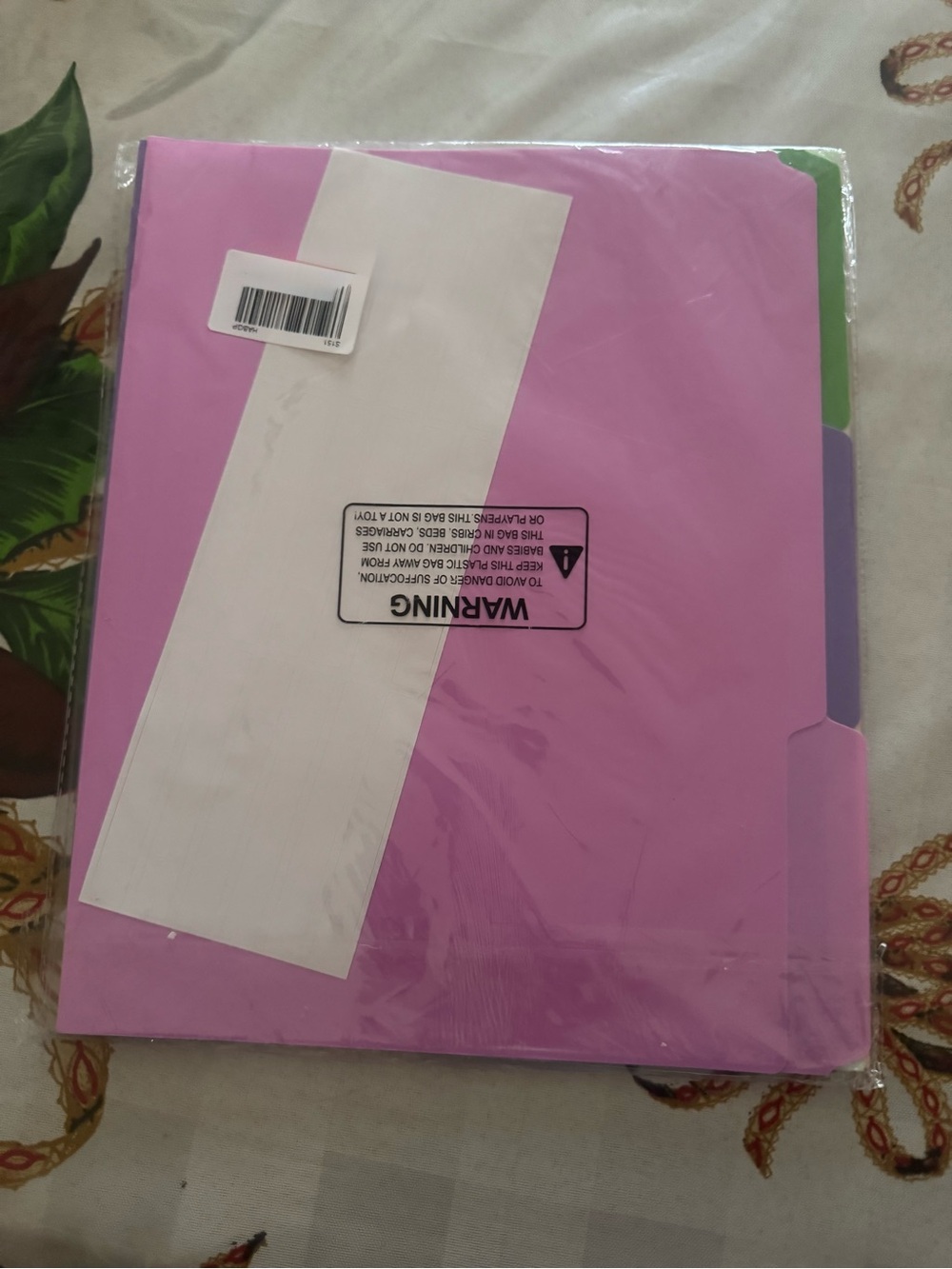 Multi-Color Manila File Folders 9-pcs